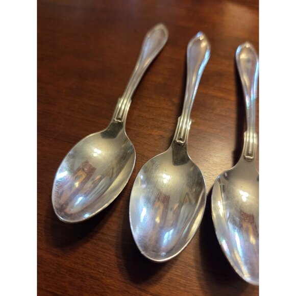 Gense ALP 45GR GEN4 Five O'Clock Spoons 5 1/8" Silverplate Lot of 6 - Picture 9 of 16